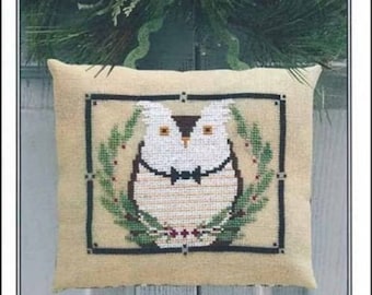 Mr. Owl's Wintergreen Gala  *Counted Cross Stitch Pattern* By: Karina Hittle - Artful Offerings