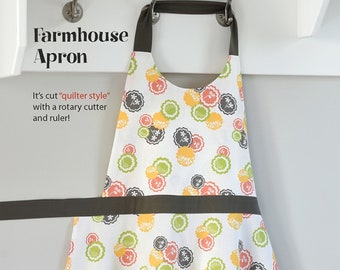 Farmhouse Apron Pattern *Adult One Size* By: Barbara Brandeburg - Cabbage Rose