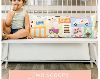 Two Scoops, Bench Pillow *Machine Embroidery Project Cd* From: Kimberbell KD5113