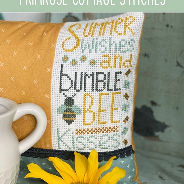 Bumblebee Kisses   *Counted Cross Stitch Pattern*   From: Primrose Cottage Stitches
