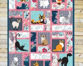Fabulous Greek Felines A Sew and Flip Quilt-As-You-Go Quilt Pattern - By Mckay Manor Musers
