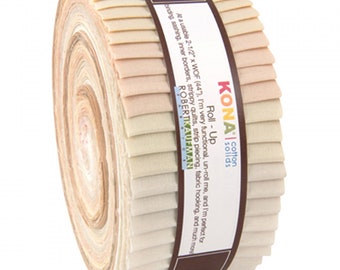 KONA Cotton 30/'s Palette by Darlene Zimmerman Bundle JELLY ROLL 40 2.5-inch Strips from Robert Kaufman ru-583-40