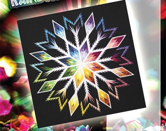 Rainbow Crystal *Foundation Paper Piecing Pattern* By: Judy & Bradley Niemeyer - Quiltworx