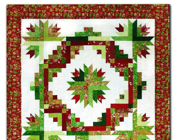Winter's Majesty wall Quilt Pattern By Cheryl Haynes the Prairie Grove