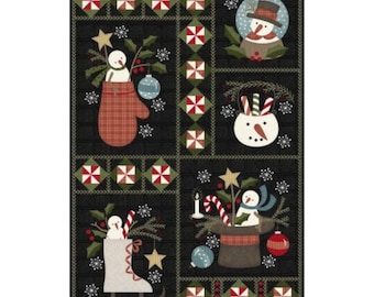 Snowdays Flannel (27" Panel) - Woolies Flannel (MASF9931-JK) By: Bonnie Sullivan - Maywood Studio