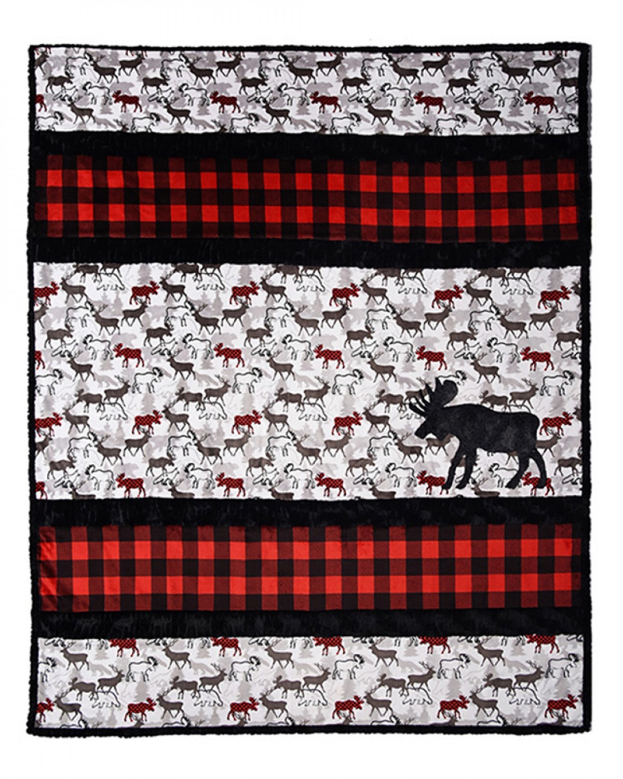 A' Moose'd *Moose Themed Cuddle® Quilt Kit (Fabrics Quilt Pattern