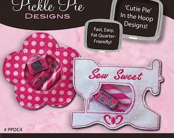 Sewing Machine & Posy Candy Cuties *Machine Embroidery Cd* From: Pickle Pie Designs