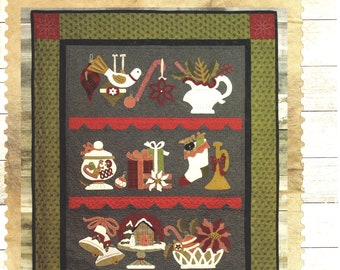 Grandma's Vintage Christmas Cupboard *Appliqué Quilt Pattern* From: Buttermilk Basin