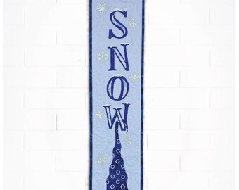 SNOW Gnome *Quilted Wall Hanging Pattern* By: Sam Hunter - Hunter Design Studio