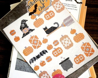 Witch's Night Out *Spiral-Bound Halloween Quilt Pattern Book* By: It's Sew Emma
