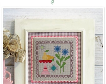 Prim Stitch Series #11 - Gratitude & Grace *Counted Cross Stitch Pattern* From: It's Sew Emma