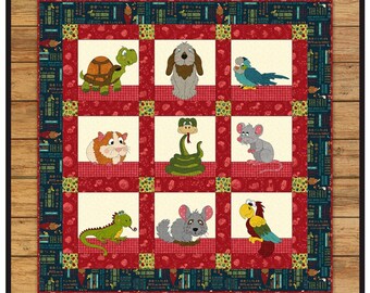 Small Critter Rescue Quilt *Applique Pattern* From: The Whole Country Caboodle