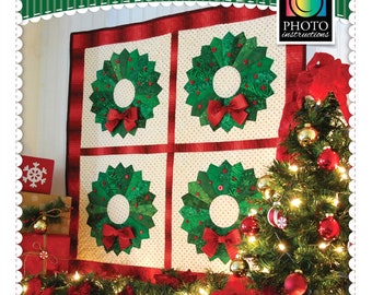 Christmas Wreath *Wall Hanging Sewing Pattern* By: Jennifer Bosworth - Shabby Fabrics