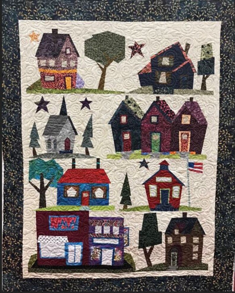 MY KINDA TOWN Quilt Pattern A Paperpieced Quilt by Etsy