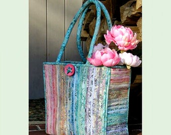 Bali Squared Bag *Sewing Pattern* (Fabric Covered Clothesline Crafts) From: Aunties Two Patterns