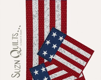 All American Table *Table Runner & Placemat Sewing Pattern*   By: Susan Marth - Suzn Quilts