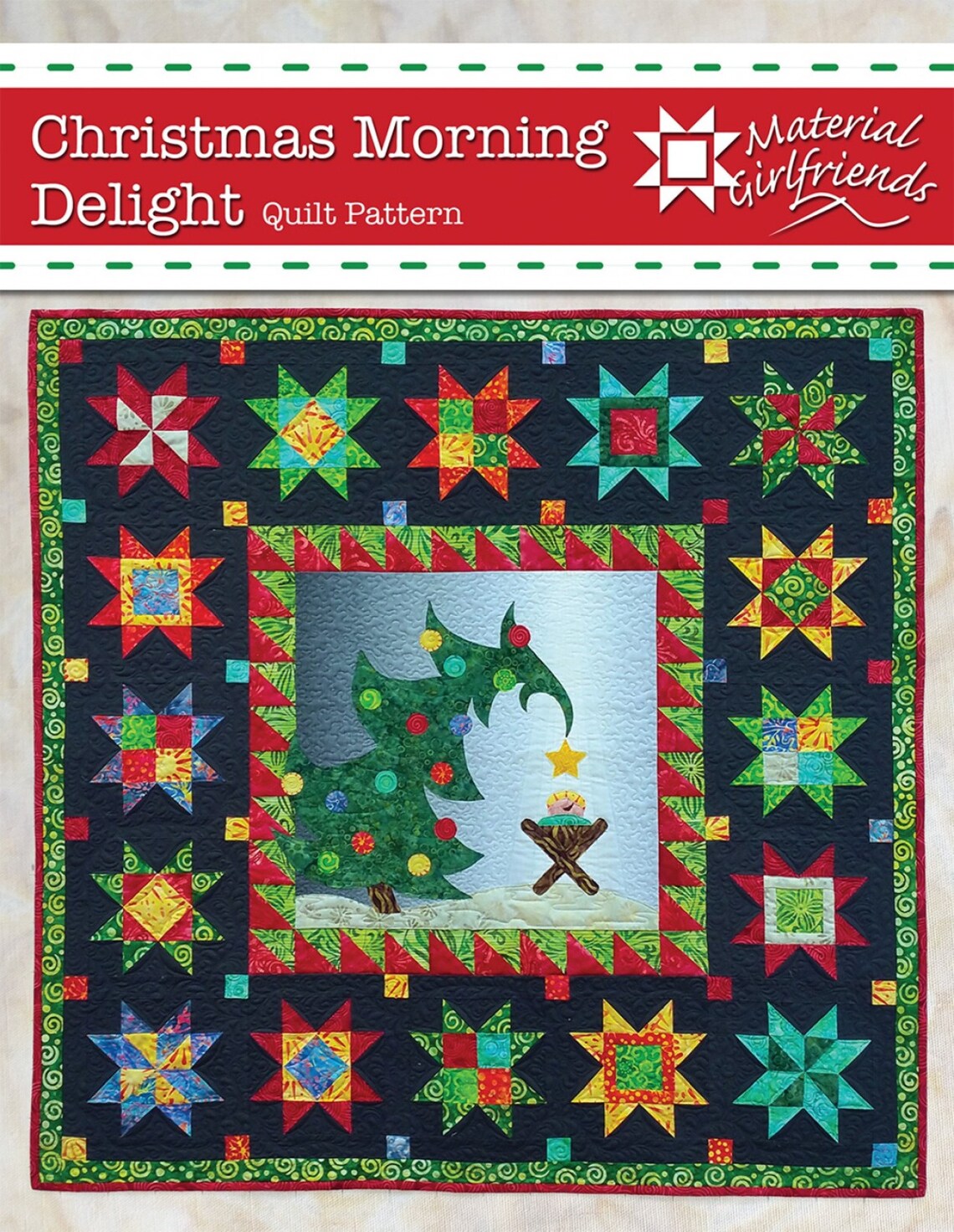 CHRISTMAS MORNING DELIGHT A Folk Art Applique Quilt Pattern Etsy