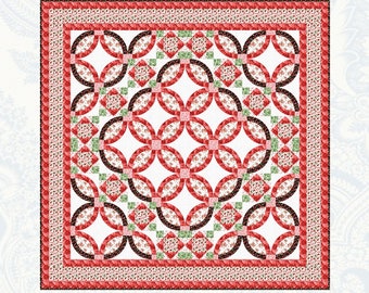 King's Wedding Ring *Pieced Quilt Pattern* From: Bound To Be Quilting