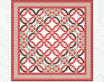 King's Wedding Ring *Pieced Quilt Pattern* From: Bound To Be Quilting