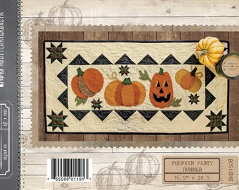 Pumpkin Party Runner *Wool Applique Sewing Pattern* From: Buttermilk Basin