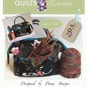 The Cube *Bag Sewing Pattern + Stays* By: Penny Sturges - Quilts Illustrated