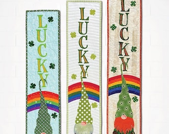 LUCKY Gnome *Quilted Wall Hanging Pattern* By: Sam Hunter - Hunter Design Studio