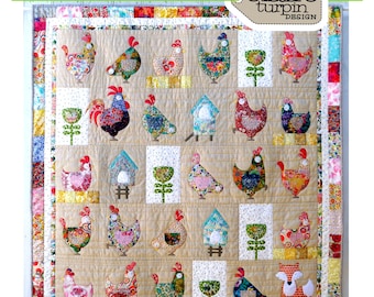 Hen House *Applique Quilt Pattern*   From: Claire Turpin Design