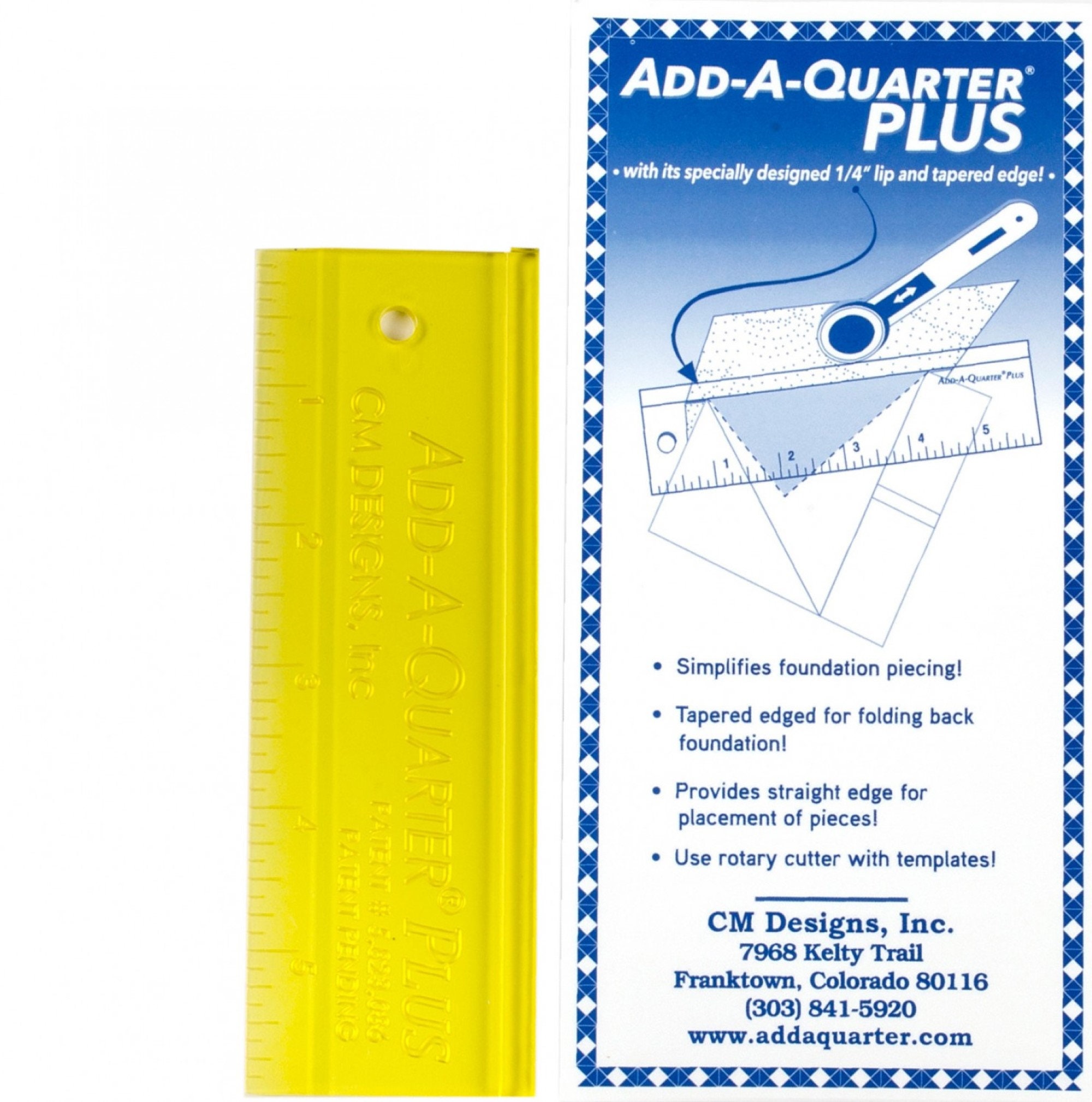 Printable 1/8th Inch Seam Guide Allowance Template IN INCHES 