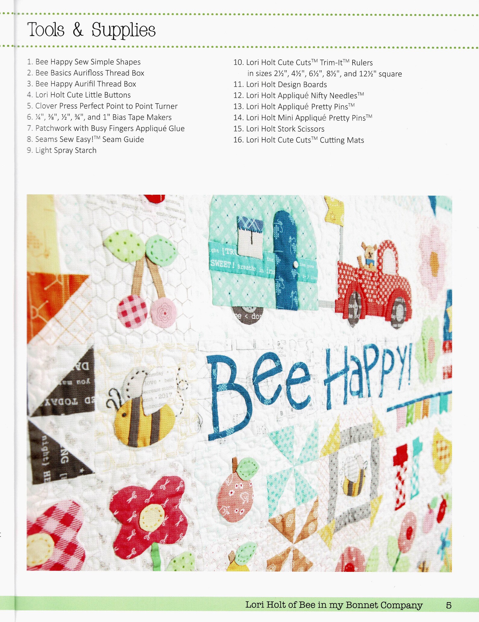 Bee Happy Quilt spiralbound Book By Lori Holt of Bee in My Etsy