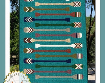 Paddle Mania *Foundation Paper Pieced Quilt Pattern* From: Quilt Fox Designs