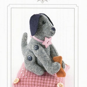 Bitty Dog Pincushion *Sewing Pattern* From: Bunny Hill Designs