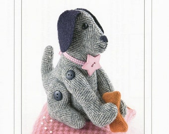Bitty Dog Pincushion *Sewing Pattern* From: Bunny Hill Designs