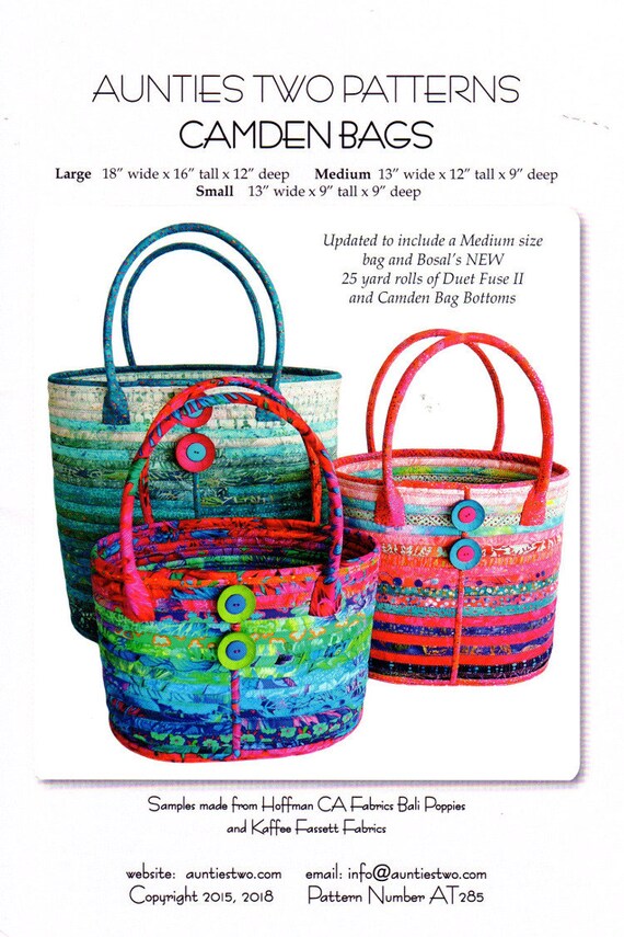 CAMDEN BAGS Full Color & Video Directions Etsy