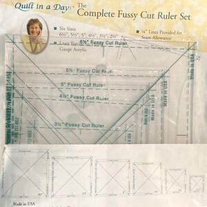 Bloc Loc Half Square Triangle Rulers Choose Your Size 