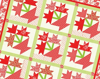 Poinsettias *Quilt Pattern* From: Fig Tree & Co.