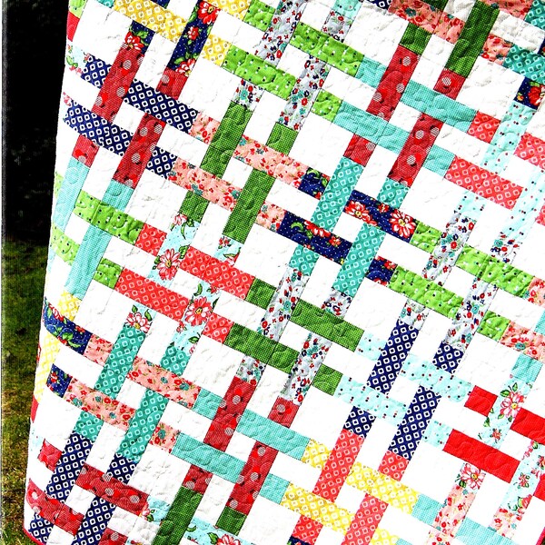 Basket Case *Quilt Pattern - Jelly Roll Friendly* From: Cluck Cluck Sew