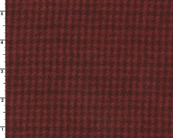 Woolies Flannel Houndstooth - Dark Red (MASF18503-RJ) By: Bonnie Sullivan - Maywood Studio