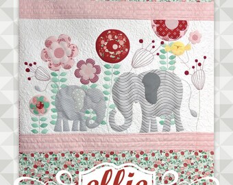 Ellie *Pieced and Applique Quilt Pattern* From: Meags & Me