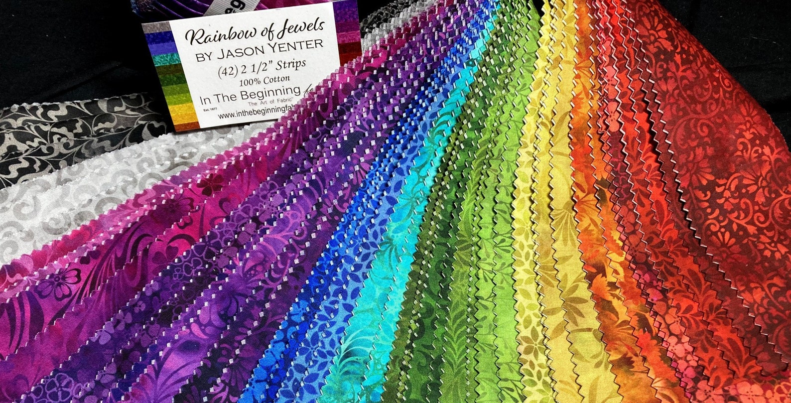 RAINBOW Of JEWELS Jelly Roll By In The Begining Fabrics Etsy