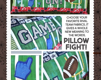 Game On! Football Bench Pillow Pattern *Sewing Version* From: Kimberbell  KD188