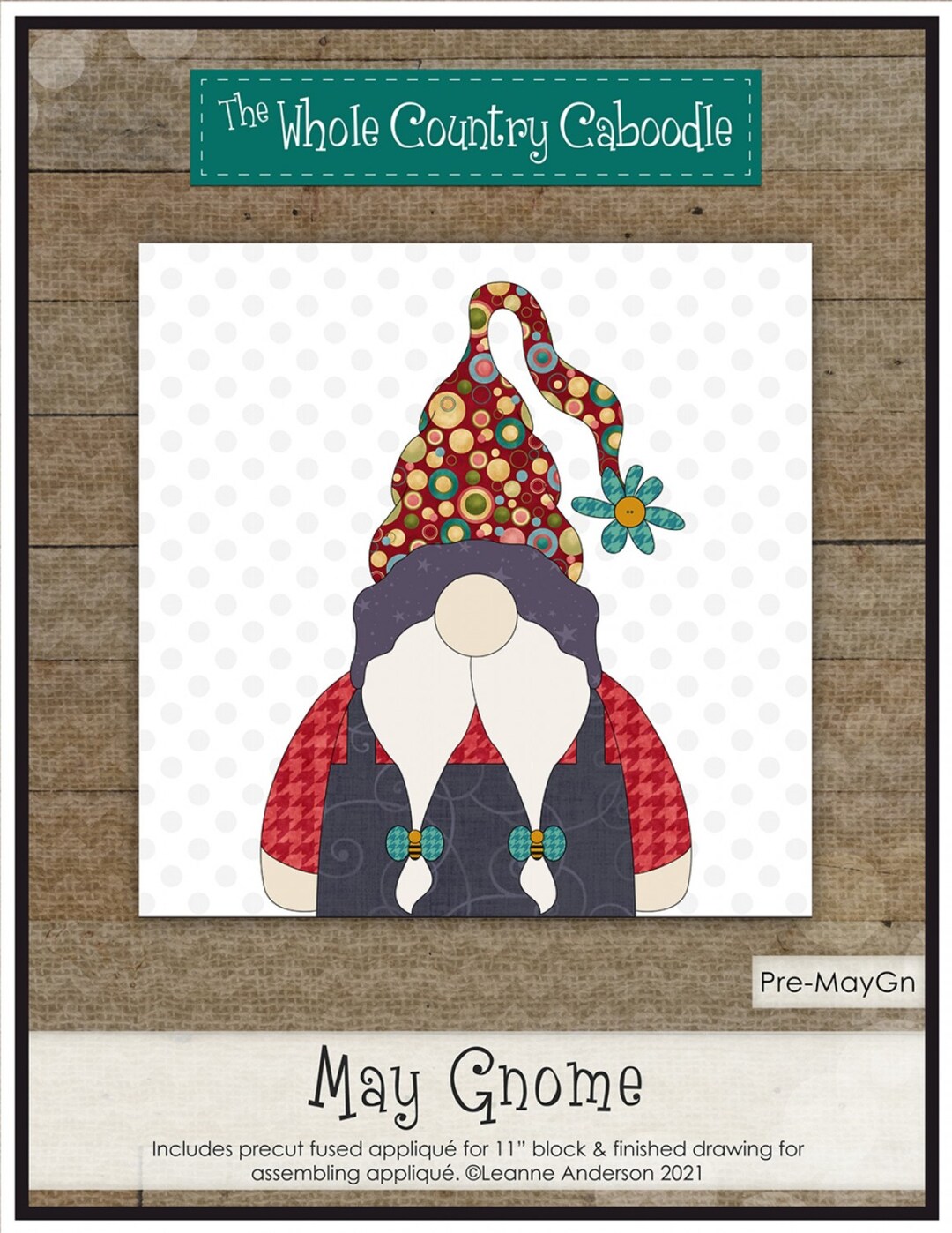 May Gnome precut Fusible Applique Pieces From the Whole Country