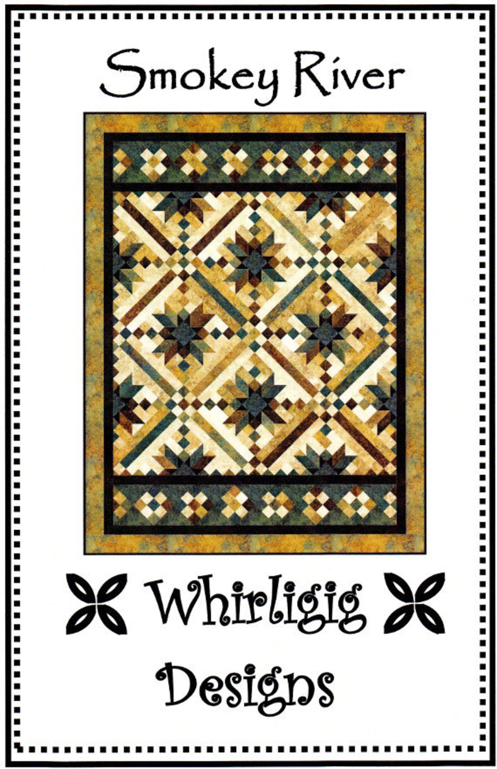 Smokey River quilt Pattern By Chris Hoover Whirligig Etsy