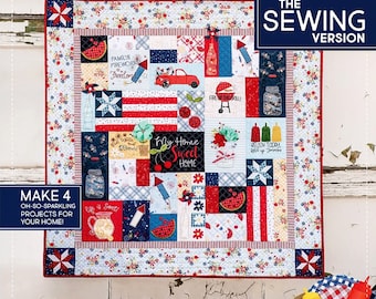 Red, White & Bloom * Quilt Pattern + Project Book - Sewing Version* From: Kimberbell   KD726