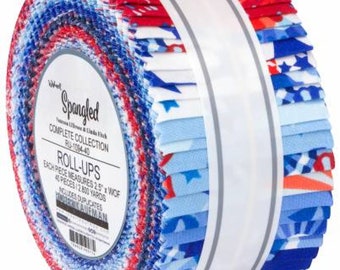 Spangled *Jelly Roll - 40 Pieces* By: Wishewll - Kaufman Fabrics