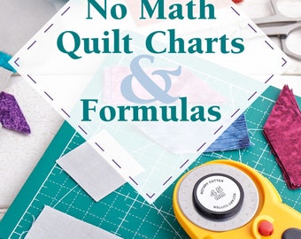 No Math Quilt Charts & Formulas *Updated 2022 - Carry-Along Reference Guide Booklet* From: Landauer Publishing