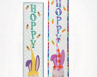 HOPPY Gnome *Wall Hanging Quilt Pattern* By: Sam Hunter - Hunter Design Studio