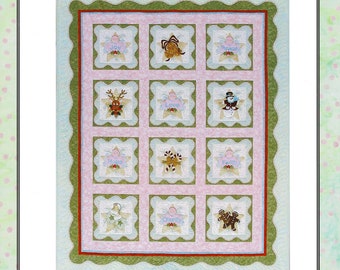 Anita's Christmas Quilt *8-Month Block of the Month Quilt Pattern (Complete Set)* By: Pearl P Pereira - P3 Designs