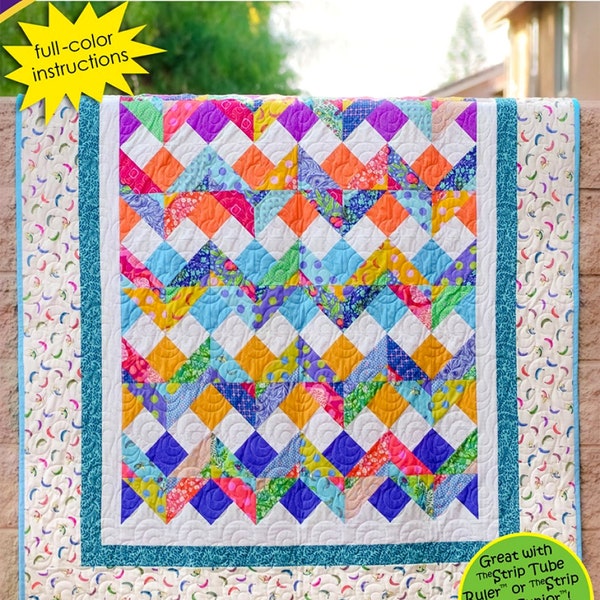 Radio Waves *Strip Club Quilt Pattern* From: Cozy Quilt Designs