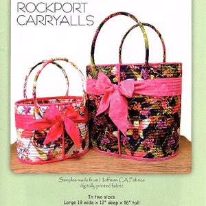 Rockport Carryalls *Bag Sewing Pattern* From:  Aunties Two Patterns