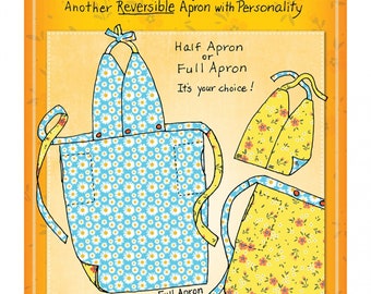 Half & Half Apron Pattern *Sewing Pattern* From: Mary Mulari Designs